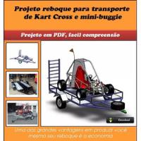 Projeto Reboque Para Transporte De Kart Cross E Mini-buggie, usado comprar usado  Brasil 