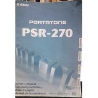 Usado, Manual Yamaha Portatone Psr-270 comprar usado  Brasil 