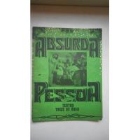 Usado, Revista Absurda Pessoa - Teatro Treze De Maio - Anos 70 comprar usado  Brasil 