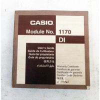 Manual Do Proprietario Do Relogio Casio 1170 Di  comprar usado  Brasil 