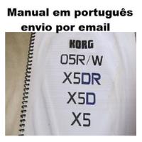 Usado, Manual De Instruções Teclado Korg 05r/w X5dr X5d X5 Portugue comprar usado  Brasil 