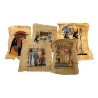 Decoração 5 Papiros Arte Egípcia Pintadas A Mao Antigo B6390, usado comprar usado  Brasil 