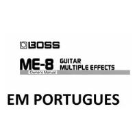 Manual Pedaleira Boss Me-8 Em Português Envio Por E-mail comprar usado  Brasil 