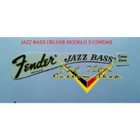 Fender Jazzbass Decalque Deluxe 5 Cordas Frete 8,50 comprar usado  Brasil 
