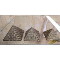 Trio De Piramides Do Egito Em Bronze Miniatura Antigo, usado comprar usado  Brasil 