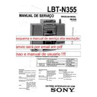 Usado, Esquema E Serviço Sony Lbt N355 Lbtn355 Lbtn 355 Em Pdf  comprar usado  Brasil 