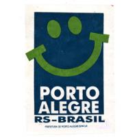 Antigo Plastico Adesivo Porto Alegre - Rs - Anos 70 comprar usado  Brasil 