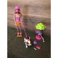 Barbie Patinadora Com Cachorro Que Anda comprar usado  Brasil 
