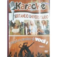 Dvd Karaokê Sertanejo Universitário - Vol 1, usado comprar usado  Brasil 