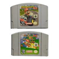 2 Cartuchos Super Mario 64 E Mario Kart Originais comprar usado  Brasil 