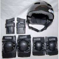 Kit Proteção Traxart Lazer P +capacete Niggli Preto Pp Usado, usado comprar usado  Brasil 