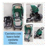 Trio Carrinho De Bebê+cadeira De Aut Bebê Conforto C/base comprar usado  Brasil 