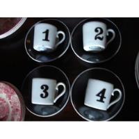 Xícaras De Café De Porcelana Com Números comprar usado  Brasil 