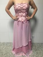Vestido Longo Rosa De Festas 15 Anos, Casamento, Formatura comprar usado  Brasil 