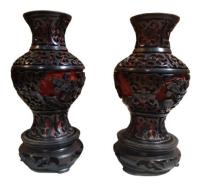 Antigo Par De Pequenos Vasos  Laca Cloisonne - R 10094 comprar usado  Brasil 