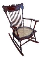 Antiga Cadeira Balanço Colonial Mogno E Jacaranda Palhinha comprar usado  Brasil 