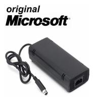 Fonte Xbox 360 Super Slim Original Microsoft Bivolt 1 Pino comprar usado  Brasil 