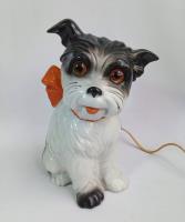 Luminária Abajur Cachorro Com Laço Porcelana Muito Antiga comprar usado  Brasil 