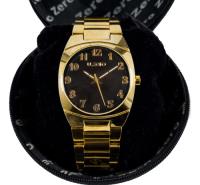 Usado, Relógio De Pulso U.zero Dourado E Preto Redondo comprar usado  Brasil 