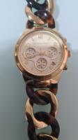 Usado, Relógio Michael Kors Mk4222 Orig Chron Anal Gold Tortoise comprar usado  Brasil 