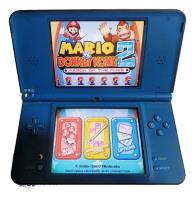 Nintendo Dsi Xl Azul + Fita Mario Vs Donk Kong 2 comprar usado  Brasil 