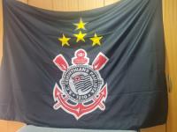 Bandeira Do Corinthians Oficial Usada  2.56×1.80(4p) Mitraud, usado comprar usado  Brasil 