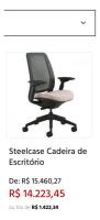 Cadeira Importada De Escritório Steelcase  comprar usado  Brasil 