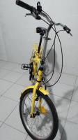 Bicicleta Dobrável Aro 20 Cambio 7 Marchas Amarela comprar usado  Brasil 