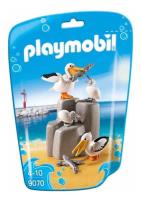 Playmobil 9070 Zoo Animais Aves Marinhas Família De Pelicano comprar usado  Brasil 