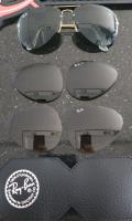 Óculos De Sol Ray Ban Aviador Com 3 Pares De Lentes comprar usado  Brasil 