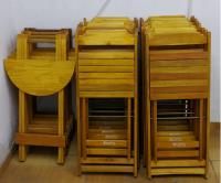 mesas cadeiras madeira dobravel comprar usado  Brasil 