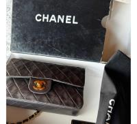 Bolsa Chanel Vintage Classic Double Flap 23 Lambskin 24kgold comprar usado  Brasil 