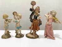 Esculturas Antigas Musical Anjos Figura Violino Flauta comprar usado  Brasil 