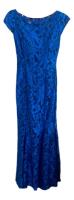 Usado, Vestido De Festa Azul Royal Rendado Da Bloomin- Tamanho 38 comprar usado  Brasil 