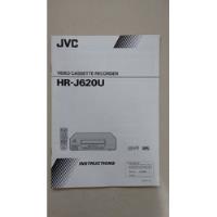 Livreto Manual De Instrução Jvc Videocassete Hr J62ou T600 comprar usado  Brasil 
