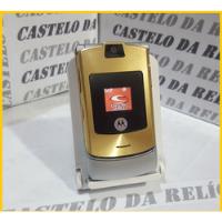 Celular Motorola V3i Dourado & Prata Usado Reliquia  comprar usado  Brasil 