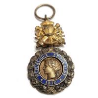 Usado, Antiga Medalha Militar Prata Ano 1870 França comprar usado  Brasil 