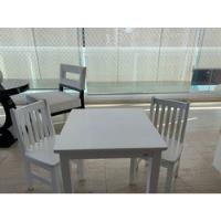 Conjunto De Mesa E Cadeiras Branca Criança  comprar usado  Brasil 
