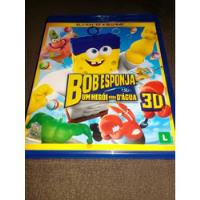 Blu Ray 3d + Blu Ray Bob Esponja Um Herói Fora D'água , usado comprar usado  Brasil 