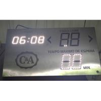 Painel Eletrônico Wyma Com Relógio E Senha Guichê E Tempo  comprar usado  Brasil 