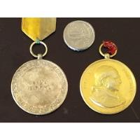 2 Grandes Medalha Católica Prata Papa Pio Xi  Santo Ignacio comprar usado  Brasil 