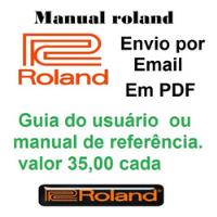 Teclado Roland E-96 Guia Do Usuario Ou Manual De Referencia comprar usado  Brasil 