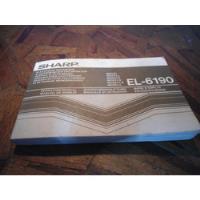 Manual Original Calculadora Sharp El-6190, usado comprar usado  Brasil 