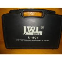 Usado, Microfone S/fio De Lapela C/ Receptor, Jwl U-801 Uhf-usado comprar usado  Brasil 