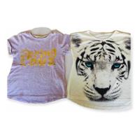 Kit 2 Camisas Camisetas Infantil Feminina - Tam 12, usado comprar usado  Brasil 