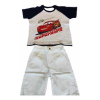 Kit Conjunto Bermuda + Camiseta Infantil - Tam 3-4 comprar usado  Brasil 