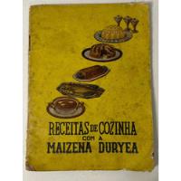 Livro Caderno De Receita Maizena Duryea Anos 30 Usado Antigo comprar usado  Brasil 