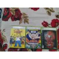Simpsons Naruto Rise Ninja E Spider Man 3 Xbox 360 comprar usado  Brasil 