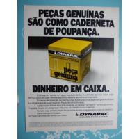 Propaganda Vintage. Dynapac Peças Genuínas São Como Cadernet comprar usado  Brasil 