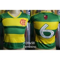 Camisa Flamengo Licenciada 2014 #6 Hexa Feminino  comprar usado  Brasil 